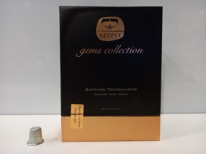 1 X BRAND NEW KEDMA GEMS COLLECTION SAPPHIRE TRANQUILIZING RECOVERY NIGHT CREAM WITH DEAD SEA MINERALS AND ACTIVATING SWISS GEMS (30ML) - SEALED RRP £1015.00