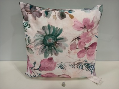 30 X FLORAL DETAILED CUSHIONS