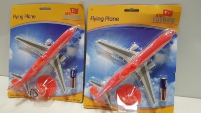 48 X BRAND NEW BOXED AIR TURKEY FLYING PLANE WITH LOADED BATTERY AND REPLACEMENT - IN 4 INNER BOXES