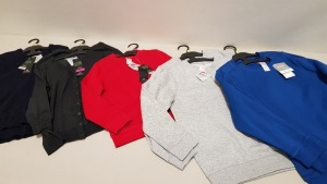 APPROX 360 X BRAND NEW ASSORTED BOYS COTTON RICH SWEATSHIRTS IN COLOURS RED,BLUE,GREEN ETC - IN 4 BOXES