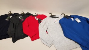 APPROX 360 X BRAND NEW ASSORTED BOYS COTTON RICH SWEATSHIRTS IN COLOURS RED,BLUE,GREEN ETC - IN 4 BOXES