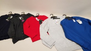 APPROX 240 X BRAND NEW ASSORTED BOYS COTTON RICH SWEATSHIRTS IN COLOURS BLUE,GREEN ETC - IN 4 BOXES