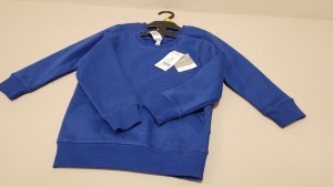 APPROX 150 X BRAND NEW BLUE BOYS COTTON RICH SWEATSHIRTS - IN 5 BOXES