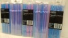 APPROX 2000 PACKS OF 40 TESCO SPARKLY STRAWS IN VARIOUS COLOURS