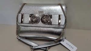 3 X BRAND NEW GUESS SILVER CARINA HANDBAGS RRP: $90.00pp