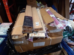 APPROX 200+ ROMAN BLIND IN VARIOUS STYLES/BRANDS/COLOURS - CONTAINED ON FULL PALLET