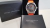 5 X BRAND NEW FRENCH CONNECTION ORANGE GENUINE LEATHER STRAPPED WATCH PRODUCT CODE: FC1192O