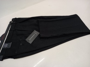 20 X PAIRS OF BRANDED GENTS BLACK TROUSERS WITH TAGS IN ASSORTED SIZES - TOTAL RRP £320