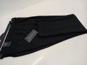 20 X PAIRS OF BRANDED GENTS BLACK TROUSERS WITH TAGS IN ASSORTED SIZES - TOTAL RRP £320