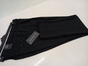 20 X PAIRS OF BRANDED GENTS BLACK TROUSERS WITH TAGS IN ASSORTED SIZES - TOTAL RRP £320