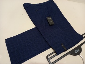 20 X PAIRS OF BRANDED GENTS MID BLUE TROUSERS WITH TAGS IN ASSORTED SIZES - TOTAL RRP £320