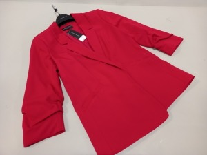 20 X DOROTHY PERKINS WOMEN'S RED JACKETS 3/4 LENGTH SLEEVES - SIZES 14s & 12s WITH TAGS - PICK LOOSE - RRP £35 EACH - TOTAL £700