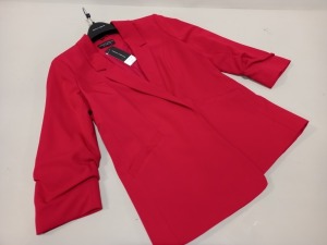 20 X DOROTHY PERKINS WOMEN'S RED JACKETS 3/4 LENGTH SLEEVES - SIZES 14s & 12s WITH TAGS - PICK LOOSE - RRP £35 EACH - TOTAL £700