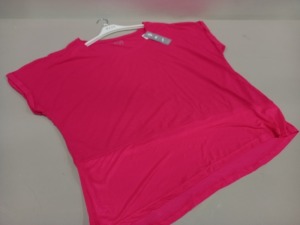 30 X BRAND NEW WOMENS SOULUXE PINK BOXY MESH TOPS.IN ASSORTED SIZES