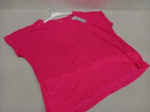 30 X BRAND NEW WOMENS SOULUXE PINK BOXY MESH TOPS.IN ASSORTED SIZES