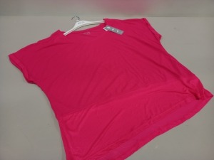 30 X BRAND NEW WOMENS SOULUXE PINK BOXY MESH TOPS.IN ASSORTED SIZES