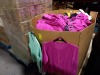 FULL PALLET BOX OF BRAND NEW LADIES CLOTHING MAINLY CONSISTING OF LIME GREEN & PINK CARDIGANS - (NOTE LABELS HAVE BEEN REMOVED)