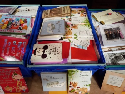 APPROX 1200 X BRAND NEW QUALITY OCCASIONS CARDS IE. FOR A SPECIAL GRANDSON, HAPPY RETIREMENT, FOR A SPECIAL GRANDAD ETC. RRP £2400 MIN - IN A TRAY NOT INCLUDED