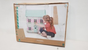 8 X LITTLE TOWN WOODEN DOLLS HOUSES - IN 8 BOXES (NOTE THESE ARE JDW ONLINE RETURNS - POSSIBLE MISSING PARTS & DAMAGES)