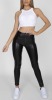 10 X BRAND NEW HUGZ JEANS DESIGNER BRANDED BLACK COL FAUX LEATHER PANTS HIGH WAIST SIZE 14 - XL - IN INDIVIDUAL BAGS WITH TAGS - BARCODE 1119998885005 - RRP £40 @ TOTAL £400