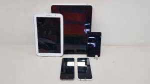 1 X APPLE IPAD 2 X APPLE IPHONES 1 X SAMSUNG SMARTPHONE 1 X SAMSUNG TABLET - ALL FOR SPARES