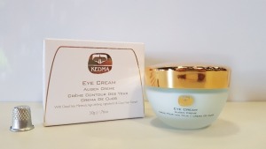 4 X BRAND NEW BOXED KEDMA EYE CREAM AUGEN EYE CRÈME WITH DEAD SEA MINERALS, AGE-DEFYING INGREDIENTS & CUCUMBER EXTRACT - 50G TRRP $1,599.08