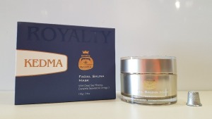 3 X BRAND NEW BOXED ROYALTY KEDMA FACIAL SAUNA MASK WITH DEAD SEA MINERALS, DUNALIELLA SEAWEED & OMEGA 3 - 100G TRRP $2.999.85