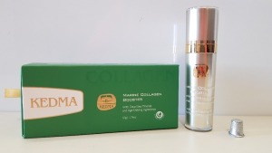 3 X BRAND NEW BOXED KEDMA MARINE COLLAGEN BOOSTER WITH DEAD SEA MINERALS AND AGE-DEFYING INGREDIENTS - 50G TRRP $1,979.85