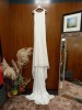 1 X (PRONOVIAS BARCELONA) WEDDING DRESS ELEGANT WHITE DRESS SIZE - UK8
