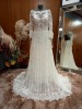 1 X ((PRONOVIAS BARCELONA MELANIE BO HO) WEDDING DRESS MODEL - MELANIE OFF WHITE/ND ENC & GUI & BDHC SIZE - UK 12 RRP - £1,560