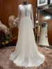 1 X (ZAC POSEN FOR WHITE EVA) WEDDING DRESS MODEL - EVA OFF WHITE TLMB & GASA SIZE - UK12 RRP - £1,325