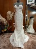 1 X (ZAC POSEN FOR WHITE KATIE) WEDDING DRESS MODEL - ANNA IV RASO REAL SIZE - UK12 NOTE: BLUE MARK ON ITEM, ORIG RRP - £1,275