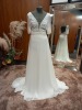 1 X (ALMA) WEDDING DRESS MODEL - 4B116GASAE01420 SIZE - UK14 RRP - £1,290