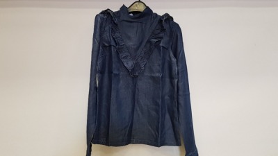 20 X BRAND NEW MISS SELFRIDGE DENIM BLOUSE UK SIZE 6 RRP £35.00