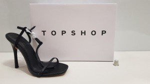 15 X BRAND NEW TOPSHOP RHYS BLACK UK SIZE 4 SHOES TOTAL RRP £540.00