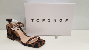 13 X BRAND NEW TOPSHOP NORA TRUE LEOPARD SHOES UK SIZE 5 RRP £39.00 (TOTAL RRP £507.00)