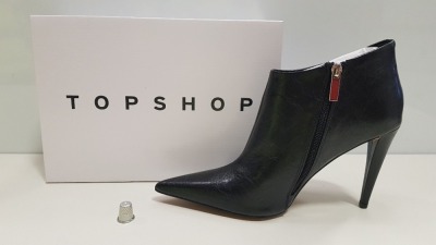 15 X BRAND NEW TOPSHOP HARLOW BLACK SHOES UK SIZE 7 RRP £39.00 (TOTAL RRP £585.00)