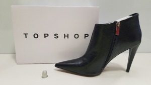 15 X BRAND NEW TOPSHOP HARLOW BLACK SHOES UK SIZE 6 RRP £39.00 (TOTAL RRP £585.00)