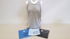 110 X BRAND NEW UB COLLECTION MENS VESTS IN VARIOUS SIZES AND COLOURS