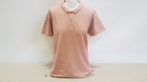 40 X BRAND NEW KIOMI PINK POLO SHIRT IN VARIOUS SIZES IN 2 TRAYS (NOT INCLUDED)