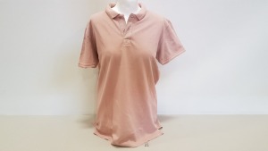 40 X BRAND NEW KIOMI PINK POLO SHIRT IN VARIOUS SIZES IN 2 TRAYS (NOT INCLUDED)