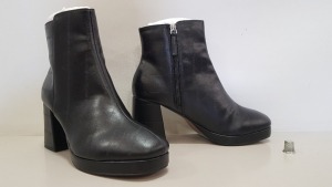 18 X BRAND NEW TOPSHOP BLACK ANKLE BOOTS UK SIZE 6