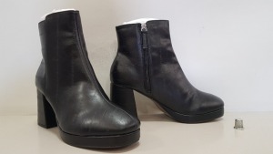 18 X BRAND NEW TOPSHOP BLACK BOOTS UK SIZE 5