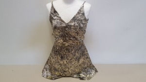 15 X BRAND NEW TOPSHOP GOLD DRESS IN VARIOUS SIZES RRP £36.00