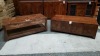 2 PIECE MIXED FURNITURE LOT CONTAINING 1X JAVA 8 DRAWER SOLID WOOD COFFEE TABLE 120X55X40 1X SOLID WOOD 2 DRAWER COFFEE TABLE 113X50X45CM (PLEASE NOTE JDW ONLINE RETURNS)