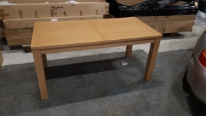 1 X BRAND NEW BOXED HEMSLEY EXTENDABLE DINING TABLE 160X200X75CM