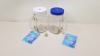 168 X BRAND NEW SUMMER LIVING MASON JARS IN BLUE AND WHITE IDEAL FOR DRINKS, WRAPPED SWEETS AND CRAFT STORAGE ETC IN 7 BOXES