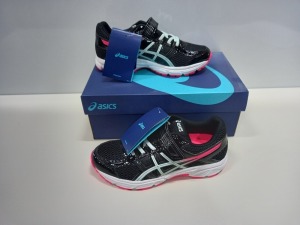 17 X BRAND NEW ASICS PRE CONTEND 4 PS IN BLACK SIZE 2