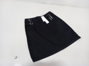 15 X BRAND NEW TOPSHOP DENIM SKIRT UK SIZE 8 RRP £28.00 (TOTAL RRP £420.00)