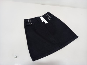 14 X BRAND NEW TOPSHOP DENIM SKIRT UK SIZE 8 RRP £28.00 (TOTAL RRP £392.00)